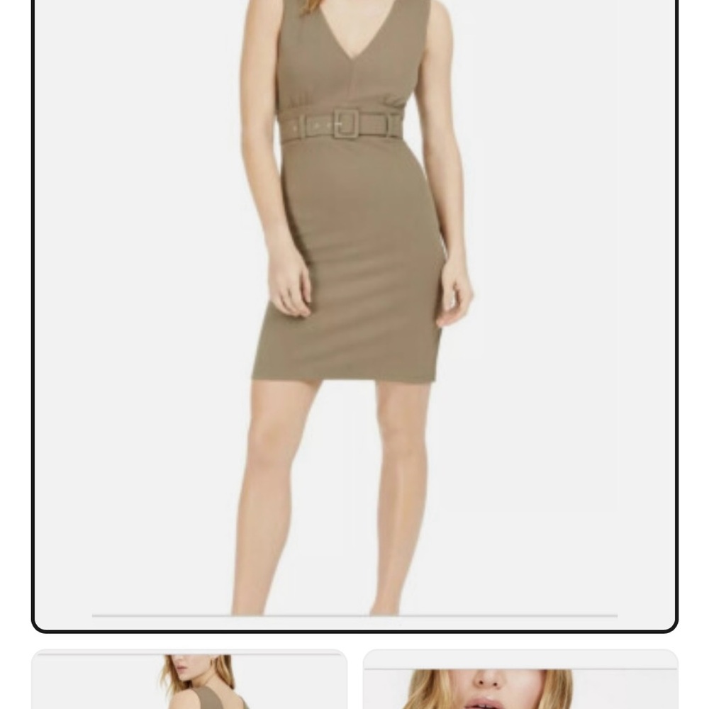 Elegant Olive Green Bar lll Dress